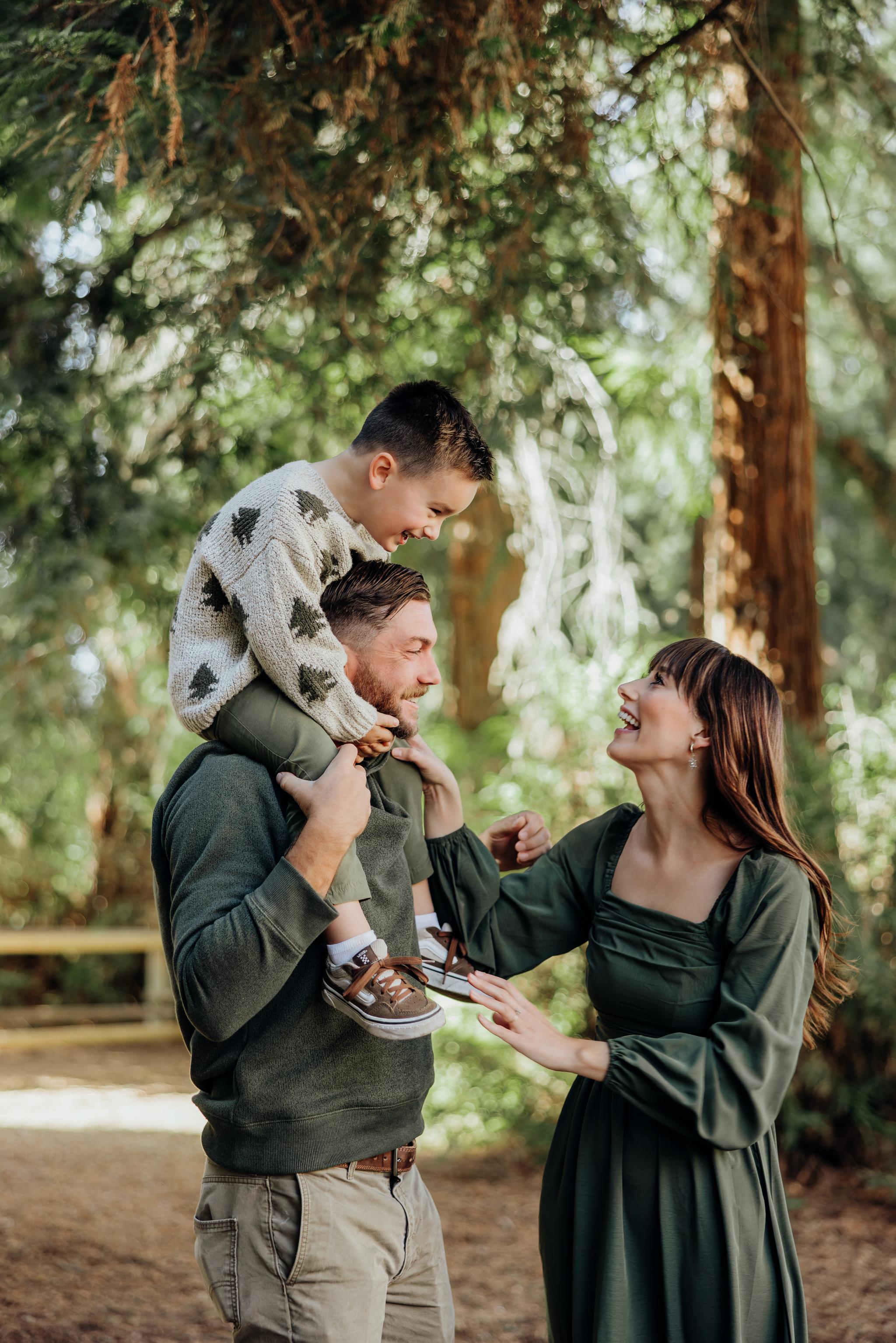 Family Photos Amidst the Majestic Redwoods