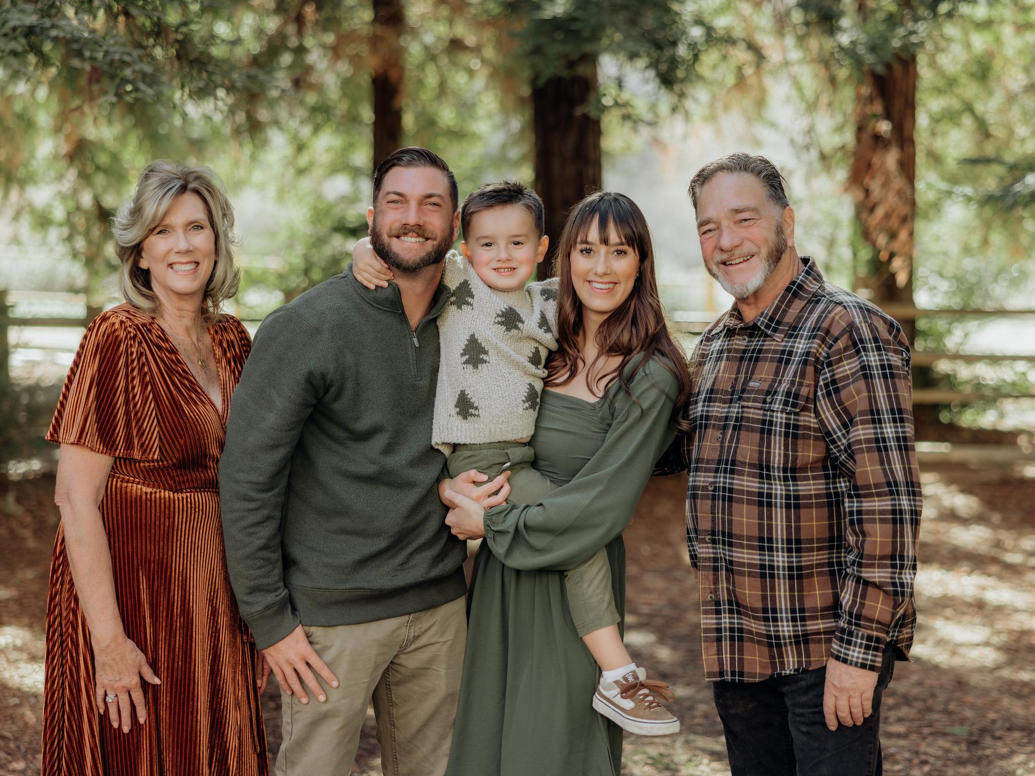 Family Photos Amidst the Majestic Redwoods